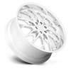 Set 4 DUB S262 OG 22x9.5 6x5.5 Chrome Wheels 22" 25mm For Nissan Truck Rims