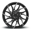 Set 4 DUB  S259 G.O.A.T. 24x10 6x135 Gloss Black Machined Spokes Wheels 24" 30mm