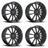 Set 4 DUB S253 Clout 24x10 6x5.5 Gloss Black Wheels 24" 30mm For Nissan Rims