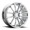 Set 4 DUB S251 Clout 24x10 6x5.5 Chrome Plated Wheels 24" 30mm For Nissan Rims
