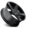 Set 4 DUB S216 Baller 22x8.5 5x4.5 Gloss Black Wheels 22" 38mm For Maserati Rims
