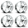Set 4 DUB S115 Baller 30x10 5x5.5 Chrome Wheels 30" 25mm For Chevy GMC Cadillac