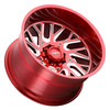 Set 4 Tuff T4B 22x12 8x6.5 Candy Red W/ Milled Spoke Wheels 22" -45mm Rims Set 4 Tuff T4B 22x12 8x6.5 Candy Red W/ Milled Spoke Wheels 22" -45mm Rims