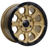 Tremor 103 Impact 17x8.5 6x5.5 0mm Gloss Gold Gloss Black Lip Wheel 103-785830GB