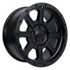 17" Tremor 103 Impact Satin Black Wheel 17x8.5 8x6.5 0mm For Chevy GMC Truck Rim