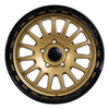 20" Tremor 104 Aftershock Gloss Gold Gloss Black Lip Wheel 20x9 8x6.5 0mm Rim