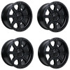 Set 4 20" Tremor 103 Impact Satin Black Wheel 20x9 6x135 0mm For Ford Lincoln