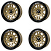 Set of 4 Tremor 105 Shaker 17x8.5 8x6.5 0mm Graphite Grey Black Lip Offroad Rims