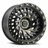 17" Black Rhino Shredder 17x9 5x5.0 Matte Black Machined Dark Tint Wheel -18mm