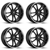 Set 4 Asanti Black ABL-23 Sigma 22x10.5 5x112 Gloss Black Chrome Wheels 22" 35mm