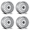 Set 4 Rotiform R143 Las-R 19x10 5x100 5x112 Gloss Silver Wheels 19" 35mm