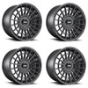 Set 4 Rotiform R142 Las-R 18x8.5 5x112 5x120 Matte Black Wheels 18" 35mm