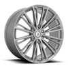 Set 4 Asanti Black ABL30 Corona Truck 22x10.5 5x120 Titanium Brushed Wheels 22"