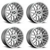 Set 4 Rotiform R140 Rse 20x8.5 5x112 5x120 Gloss Silver Wheels 20" 35mm Rims