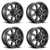 Set 4 Fuel D436 Maverick 17x9 6x135 6x5.5 Satin Black Wheels 17" 1mm Rims