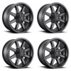 Set 4 Fuel D436 Maverick 17x9 6x135 6x5.5 Satin Black Wheels 17" 20mm Rims