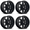 Set 4 18" Fuel D531 Hostage 18x9 6x135 6x5.5 -12mm Matte Black Wheels Truck Rims