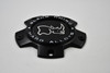 Black Rhino Hard Alloys Satin Black w/ White Logo Wheel Center Cap Hub Cap PSC5127RHIDBK1 5.25"