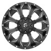 Set 4 Fuel D546 Assault 17x9 5x4.5 5x5 Matte Black Milled Wheels 17" -12mm Rims