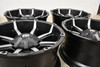Set 4 20" Fuel D556 Coupler 20x9 6x135 6x5.5 1mm Matte Black Double Tint Wheels