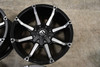 Set 4 20" Fuel D556 Coupler 20x9 6x135 6x5.5 20mm Wheels Black Double Tint Rims Offroad Truck SUV