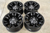 Set 4 Fuel D560 Vapor 17x10 5x4.5 5x5 Matte Black Wheels 17" -18mm Rims