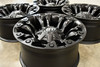 Set 4 17" Fuel D560 Vapor 17x10 6x135 6x5.5 Matte Black Wheels -18mm Lifted Rims