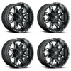 Set 4 Fuel D567 Lethal 15x10 6x5.5 Matte Black Milled Wheels 15" -43mm Rims Set 4 Fuel D567 Lethal 15x10 6x5.5 Matte Black Milled Wheels 15" -43mm Rims