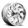 Set 4 22" Fuel D573 Cleaver 22x12 6x135 6x5.5 Chrome Plated Wheels -44mm Rims
