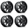 Set 4 20" Fuel D575 Coupler 20x9 6x135 6x5.5 20mm Wheels Gloss Black Truck Rims