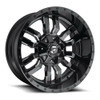 Set 4 Fuel D595 Sledge 18x9 5x4.5 5x5 Gloss Black Milled Wheels 18" -12mm