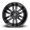 Set 4 Fuel  D596 Sledge 22x10 6x135 6x5.5 Black Black Wheels 22" -18mm