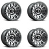 Set 4 Fuel  D601 Vector 18x9 6x135 Gun Metal Black Bead Ring Wheels 18" 1mm Set 4 Fuel  D601 Vector 18x9 6x135 Gun Metal Black Bead Ring Wheels 18" 1mm