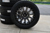 Set 4 Fuel D601 Vector 18x9 8x6.5 Gunmetal Black Bead Ring Truck Wheels 18" 1mm