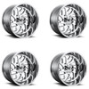 Set 4 Fuel D609 Triton 20x10 8x6.5 Chrome Plated Wheels 20" -18mm Rims Set 4 Fuel D609 Triton 20x10 8x6.5 Chrome Plated Wheels 20" -18mm Rims