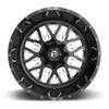 Set 4 Fuel UTV D611 Stroke 20x7 4x137 Gloss Black Milled Wheels 20" 13mm Rims