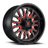 Set 4 22" Fuel  D612 Stroke 22x10 6x135 6x5.5 10mm Black Red Tinted Clear Wheels Set 4 22" Fuel  D612 Stroke 22x10 6x135 6x5.5 10mm Black Red Tinted Clear Wheels