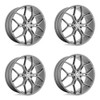 Set 4 Asanti Black ABL-37 Monarch 20x9 5x112 Titanium Brushed Wheels 20" 38mm