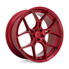 Set 4 Asanti Black ABL-37 Monarch 22x10.5 5x115 Candy Red Wheels 22" 20mm Rims