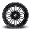 Set 4 Fuel D620 Hardline 18x9 8x6.5 Gloss Black Milled Wheels 18" 1mm Rims