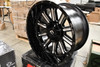 Set 4 Fuel D620 Hardline 18x9 8x6.5 Gloss Black Milled Wheels 18" 1mm Rims
