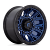 Set 4 Fuel D827 Traction 20x9 6x5.5 Dark Blue With Black Ring Wheels 20" 1mm