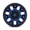 Set 4 Fuel D827 Traction 20x10 6x5.5 Blue With Black Ring Wheels 20" -18mm