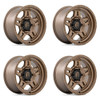 Set 4 Fuel D800 Oxide 17x8.5 5x5 Matte Bronze Wheels 17" 1mm Rims