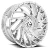 28" Azara AZA-505 Nano Chrome Wheel 28x9.5 6x135 6x5.5 25mm Truck Suv 6 Lug Rim