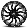 24" XF Off-Road XF-224 Gloss Black & Milled Wheel 24x14 5x5.5/5x150 -76mm Rim