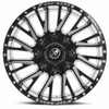 24" XF Off-Road XF-226 Gloss Black & Milled Wheel 24x14 5x5.5 5x150 -76mm Rim