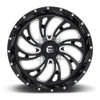 Set 4 Fuel UTV D641 Kompressor 22x7 4x156 Gloss Black Milled Wheels 22" 13mm