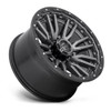 Set 4 Fuel  D680 Rebel 22x12 8x170 Gun Metal Black Bead Ring Wheels 22" -44mm