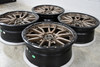 Set 4 Fuel D681 Rebel 18x9 6x135 Bronze Black Bead Ring Offroad Wheels 18" -12mm